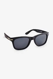 Black Square Polarised Sunglasses - Image 2 of 4