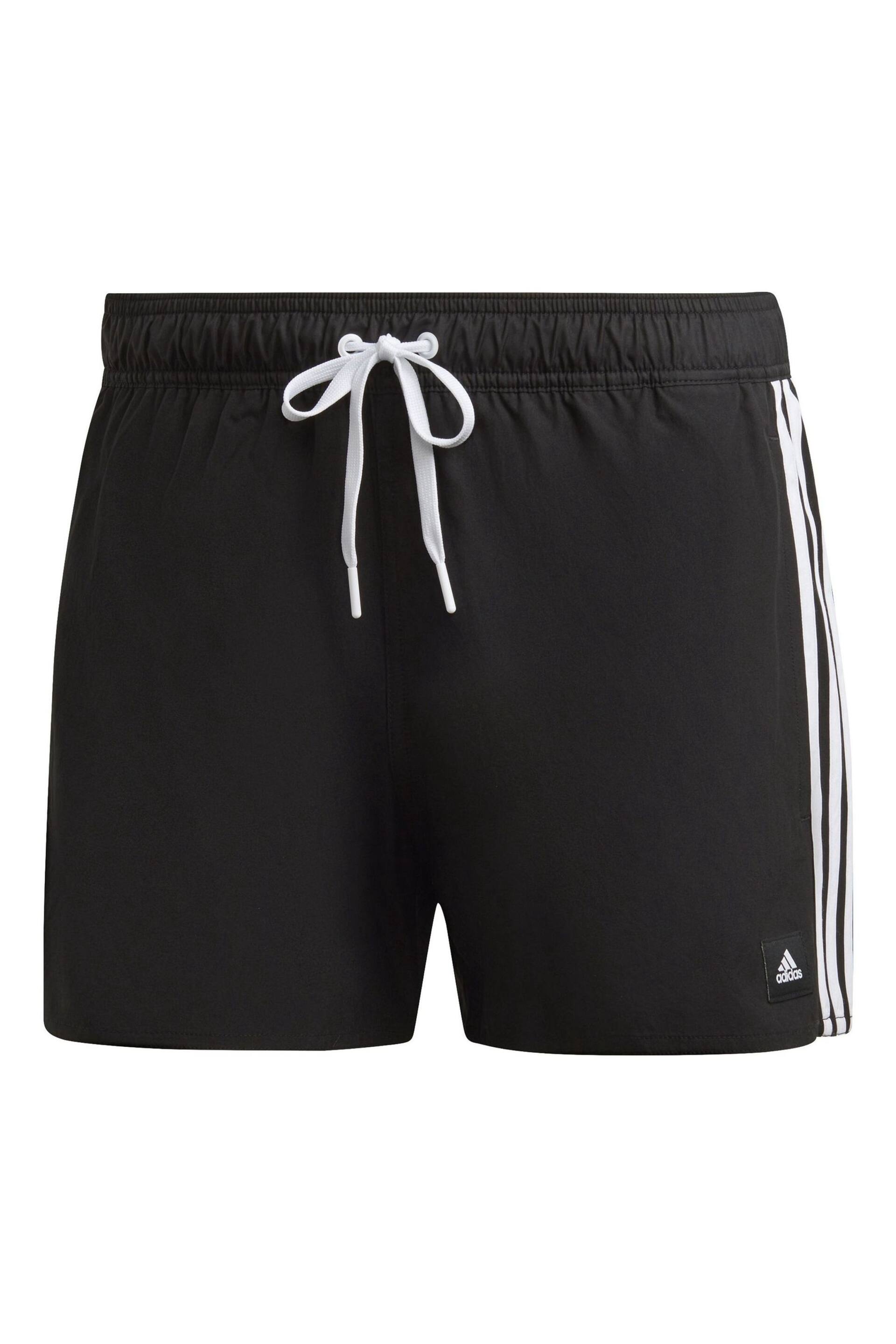 adidas Black Performance 3-Stripes Clx Very-Short-Length Swim Orange Shorts - Image 6 of 6