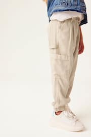 Neutral TENCEL™ Cargo Trousers (3-16yrs) - Image 3 of 6