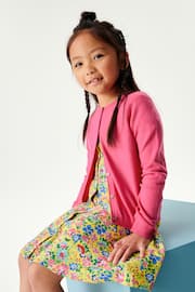 Bright Pink Button-Up Cardigan (3-16yrs) - Image 3 of 6