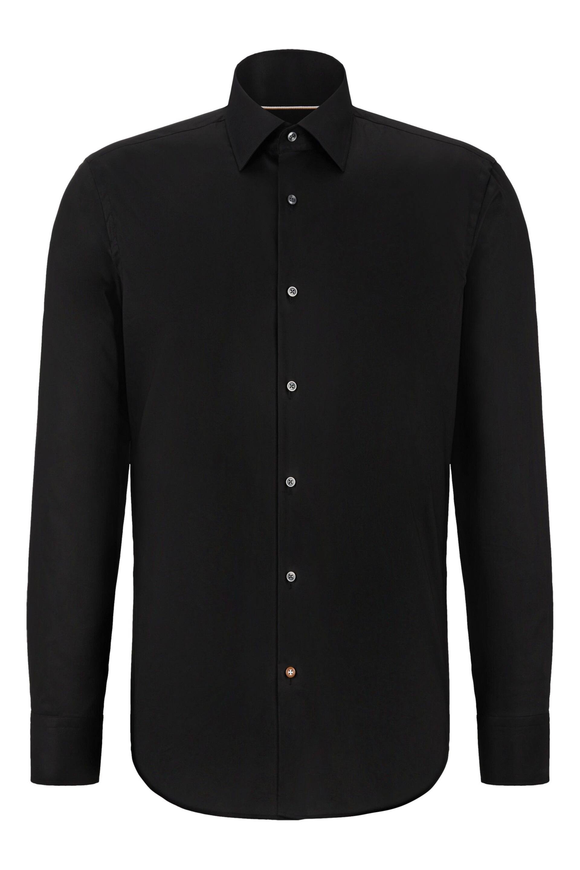 BOSS Black Regular Fit Poplin Easy Iron Long Sleeve Shirt - Image 5 of 5