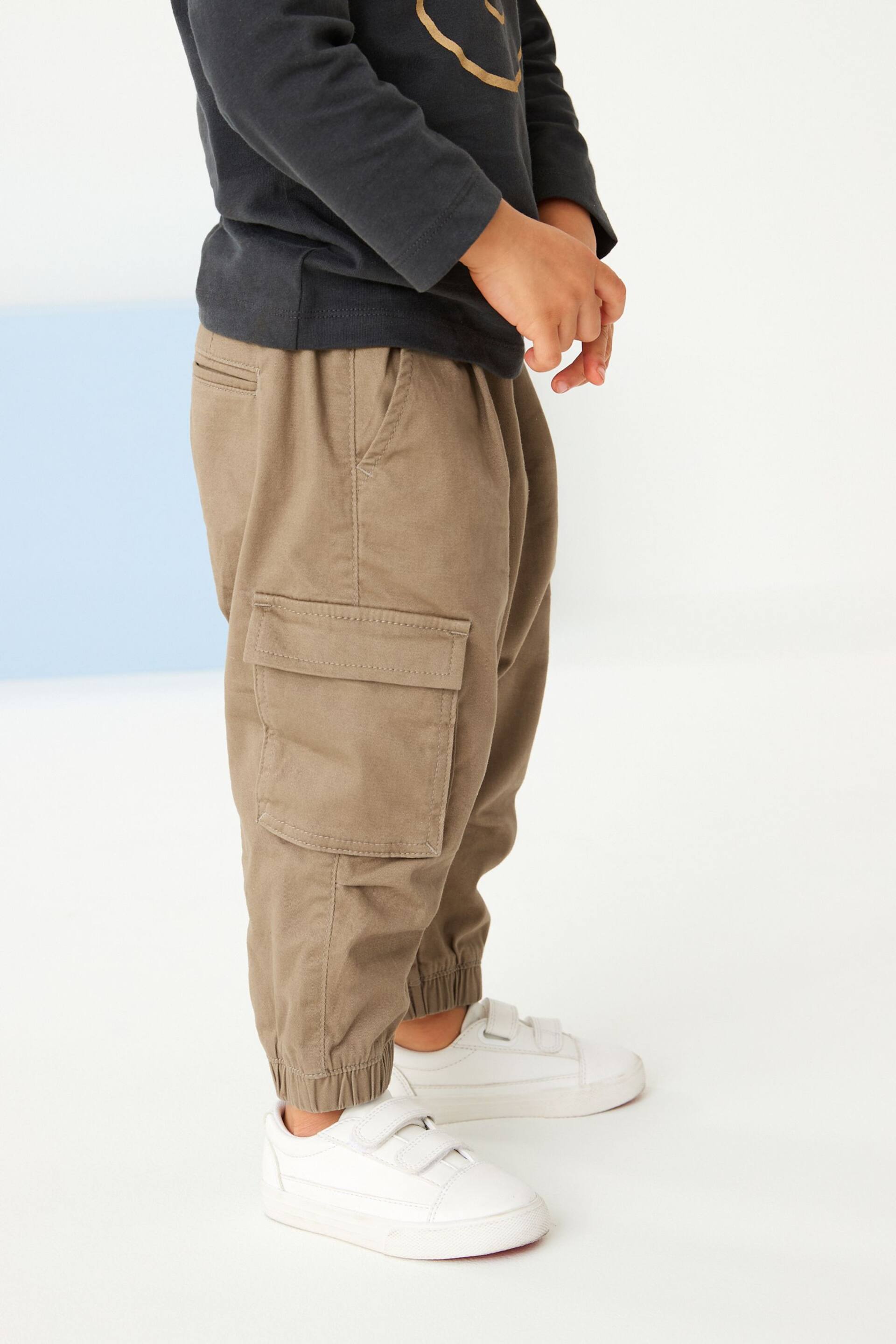 Tan Brown Cargo Trousers (3mths-7yrs) - Image 4 of 6