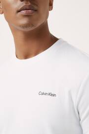 Calvin Klein White Interlock Logo T-Shirt - Image 3 of 5