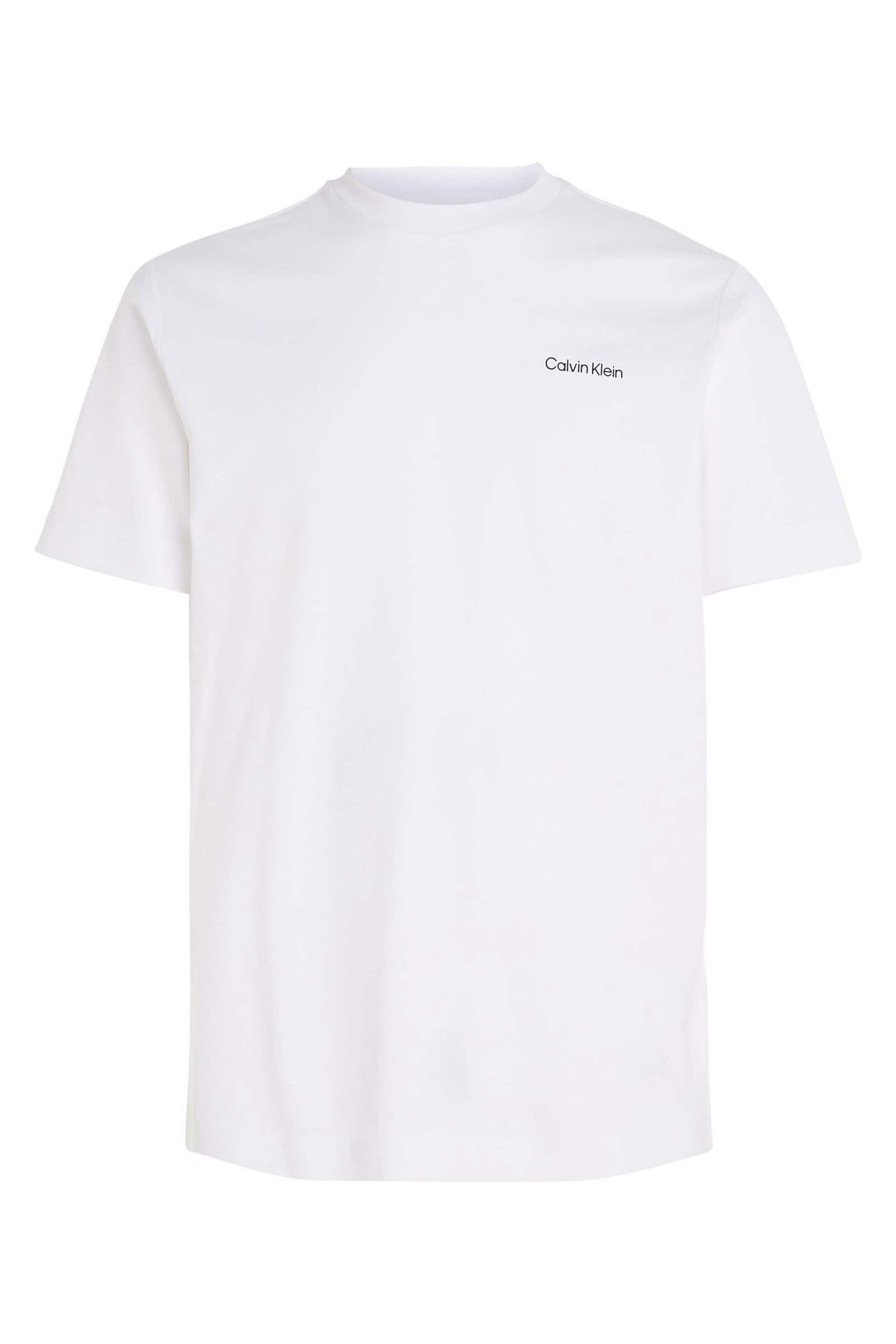 Calvin Klein White Interlock Logo T-Shirt - Image 4 of 5