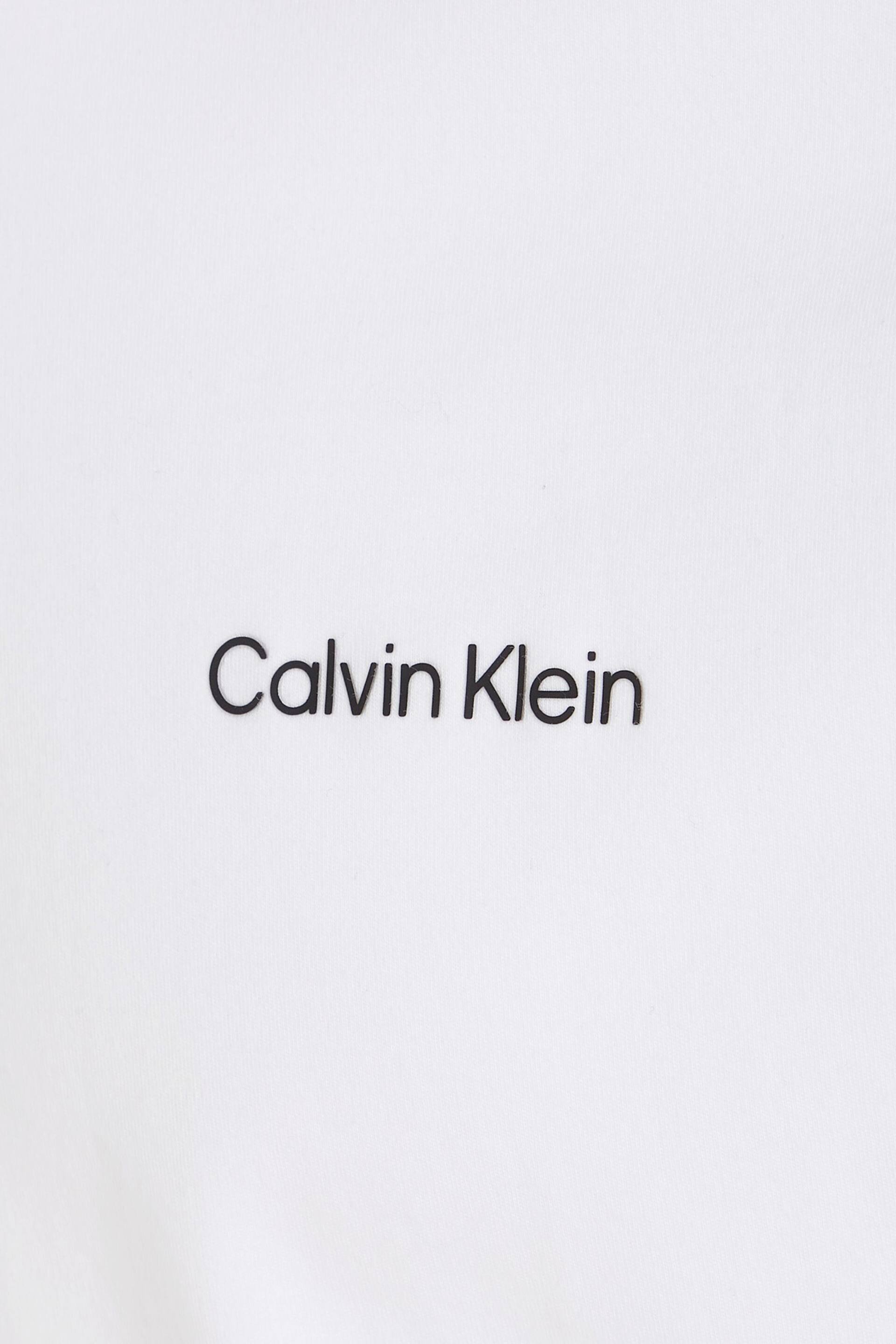 Calvin Klein White Interlock Logo T-Shirt - Image 5 of 5