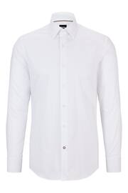 BOSS White Slim Fit Dress Shirt - Image 5 of 6