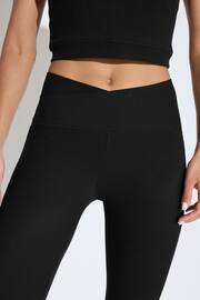 Black Next Active Sports Yoga Wrap Waist Capri Leggings - Image 5 of 6