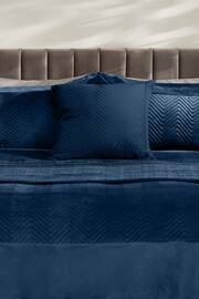 Navy 50 x 50cm Madison Velvet Cushion - Image 1 of 4