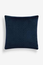 Navy 50 x 50cm Madison Velvet Cushion - Image 2 of 4