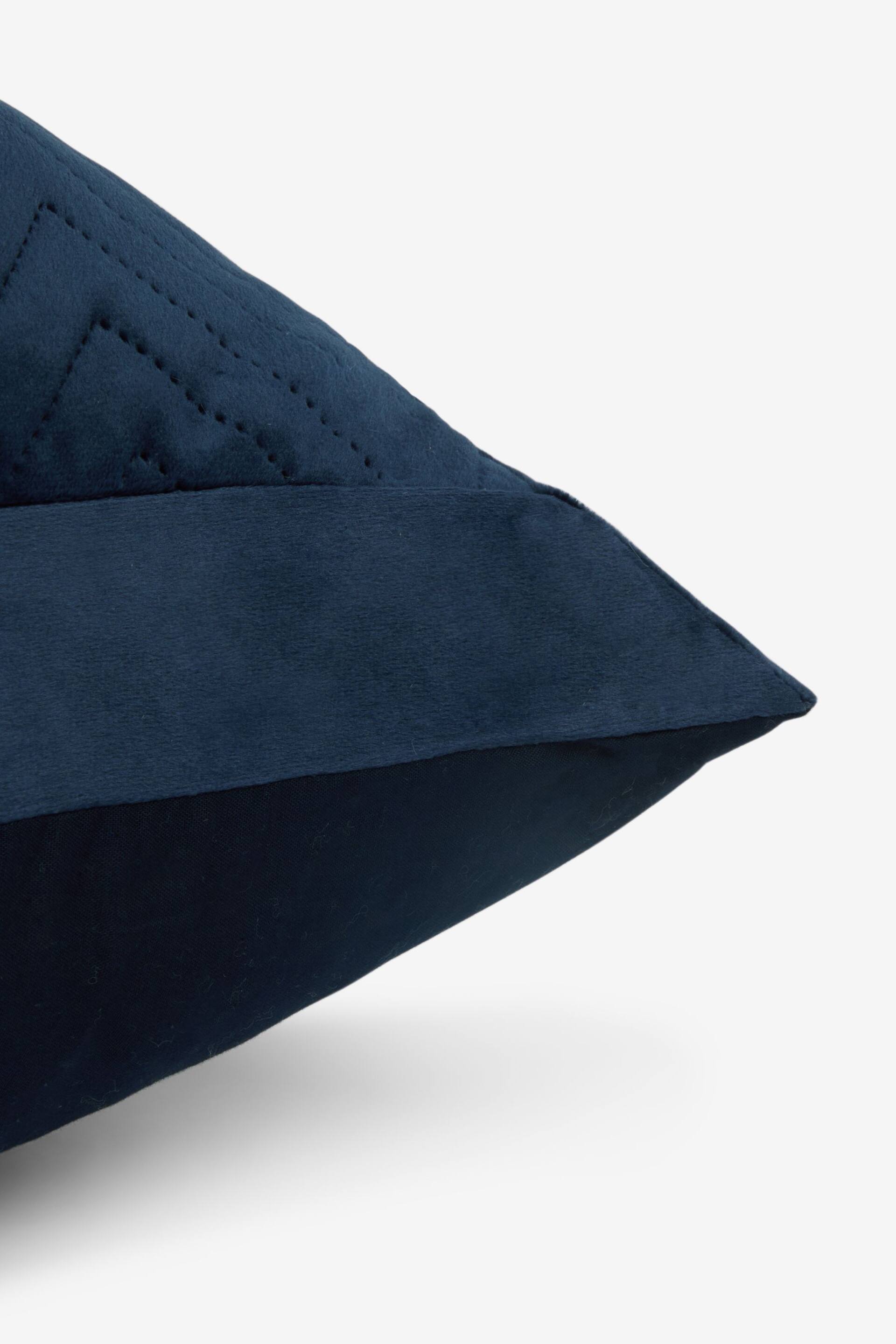 Navy 50 x 50cm Madison Velvet Cushion - Image 2 of 4