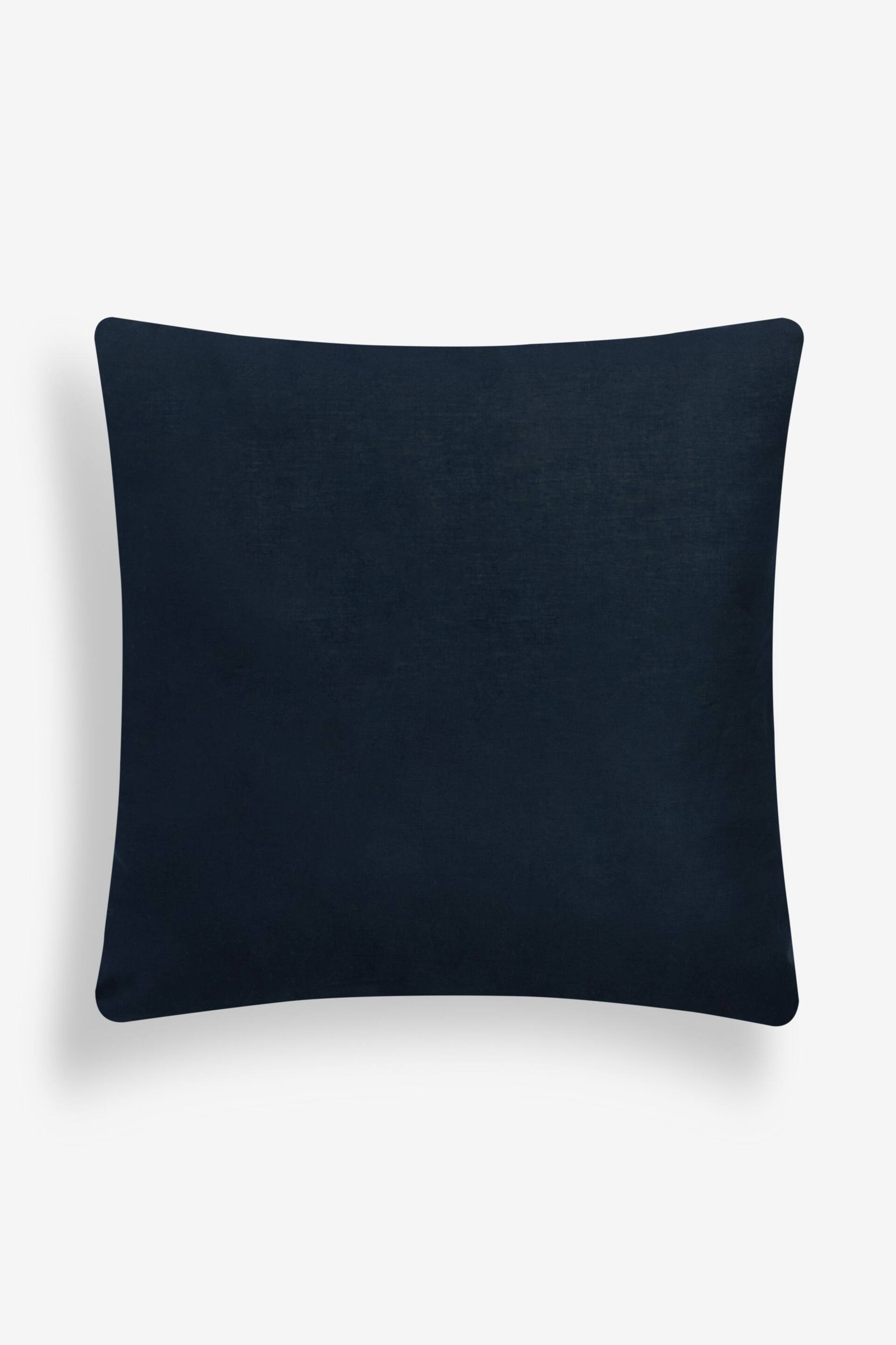 Navy 50 x 50cm Madison Velvet Cushion - Image 4 of 4