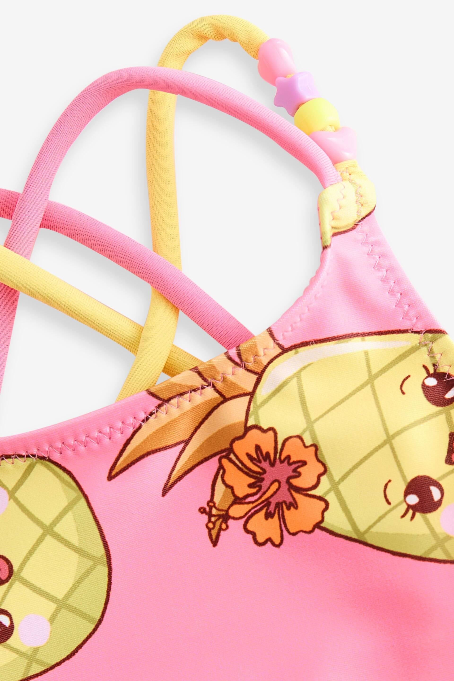 Pink Pineapple Printed Bikini (3-16yrs) - Image 3 of 3