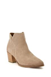 Dune London Natural Parlor Cropped Western Ankle Boots - Image 3 of 3