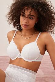 White/Blue Pad Full Cup Lace Bras 2 Pack - Image 7 of 14