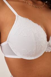 White/Blue Pad Full Cup Lace Bras 2 Pack - Image 9 of 14