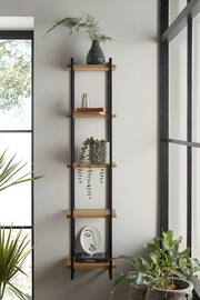 Dark Bronx 5 Tier Wall Shelves - Image 1 of 6