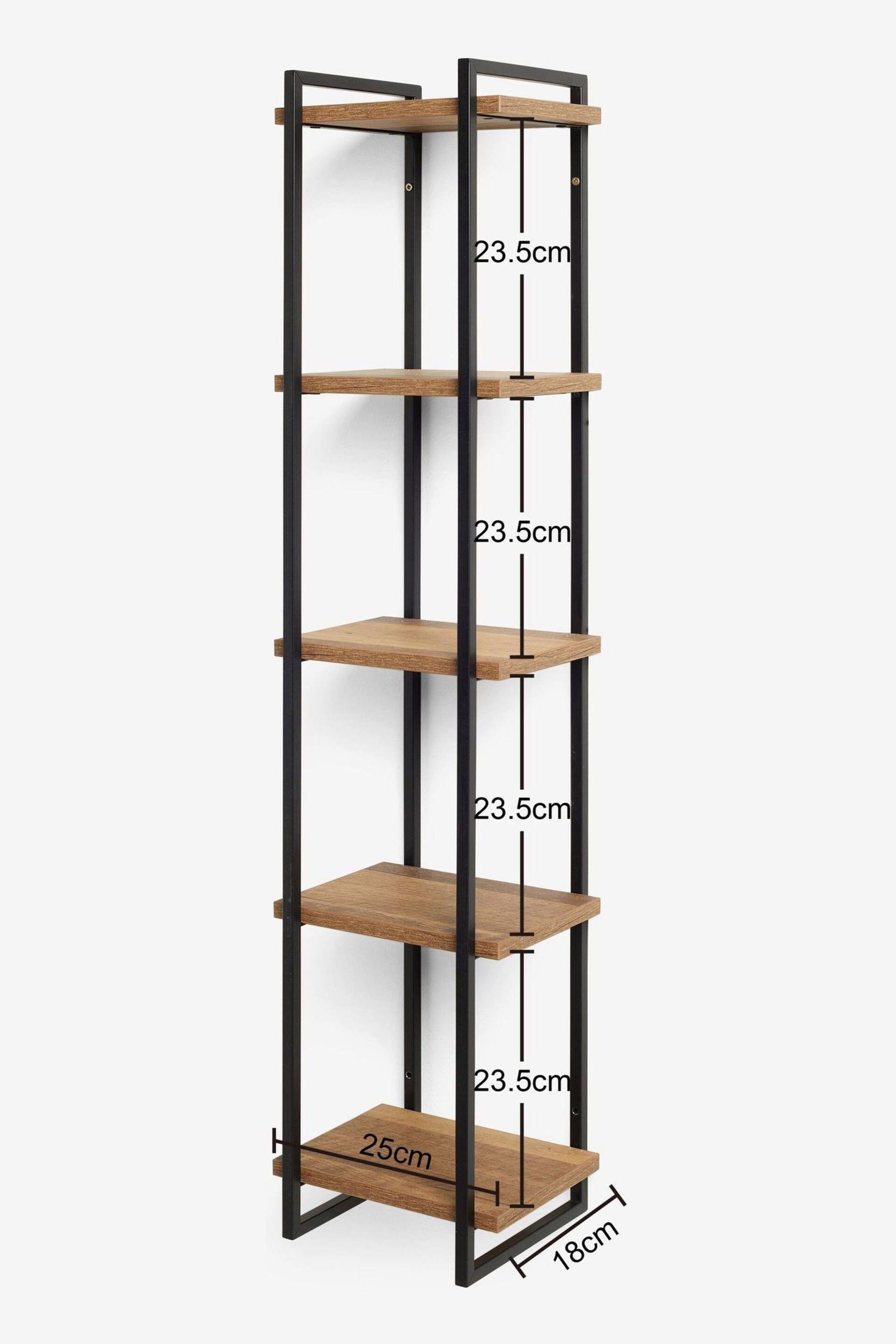 Dark Bronx 5 Tier Wall Shelves - Image 5 of 6