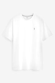 Black/Burgundy/White 3PK Stag Marl T-Shirts - Image 10 of 12
