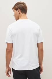 Black/Burgundy/White 3PK Stag Marl T-Shirts - Image 4 of 12