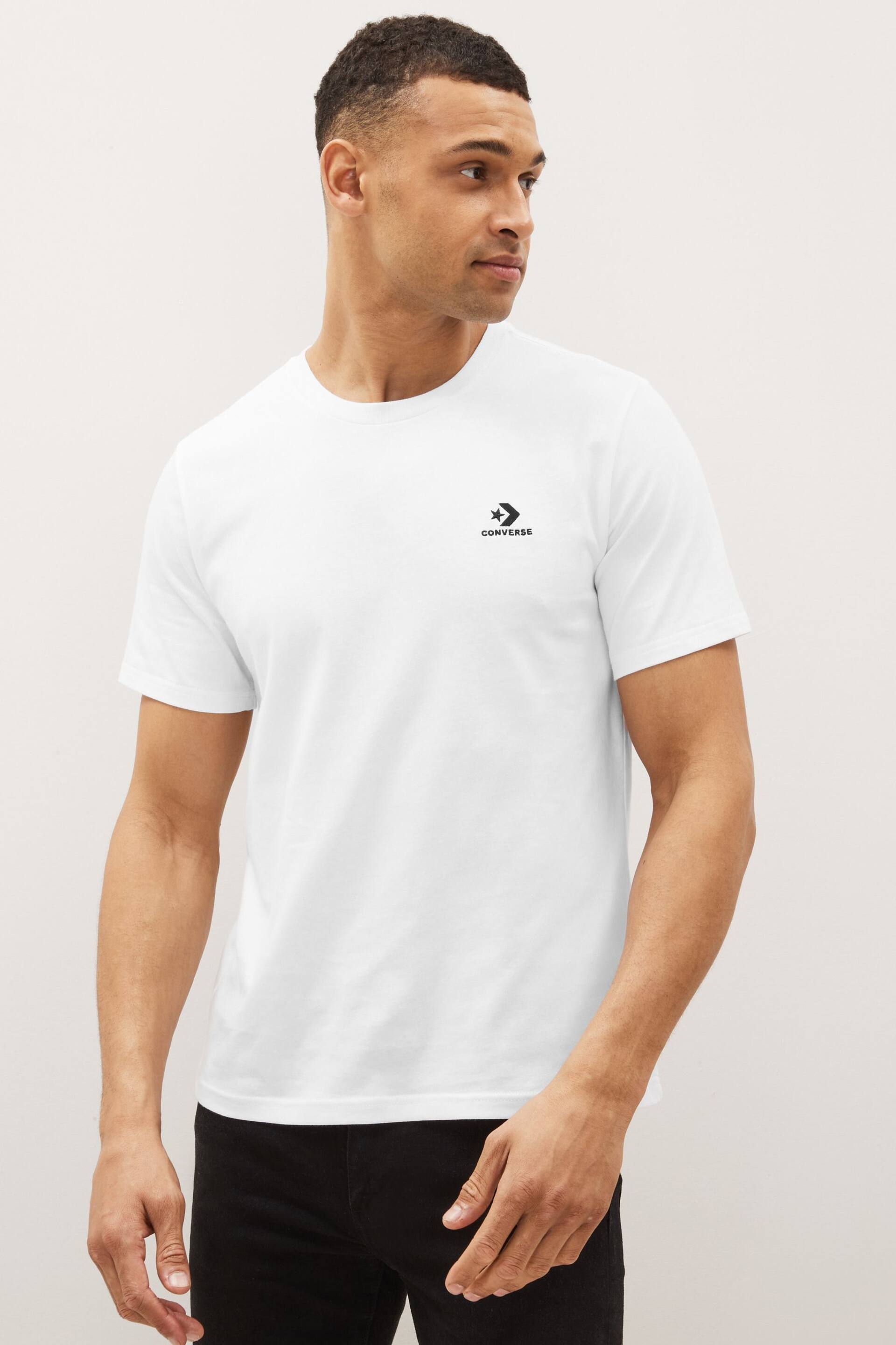 Converse White Classic T-Shirt - Image 1 of 4
