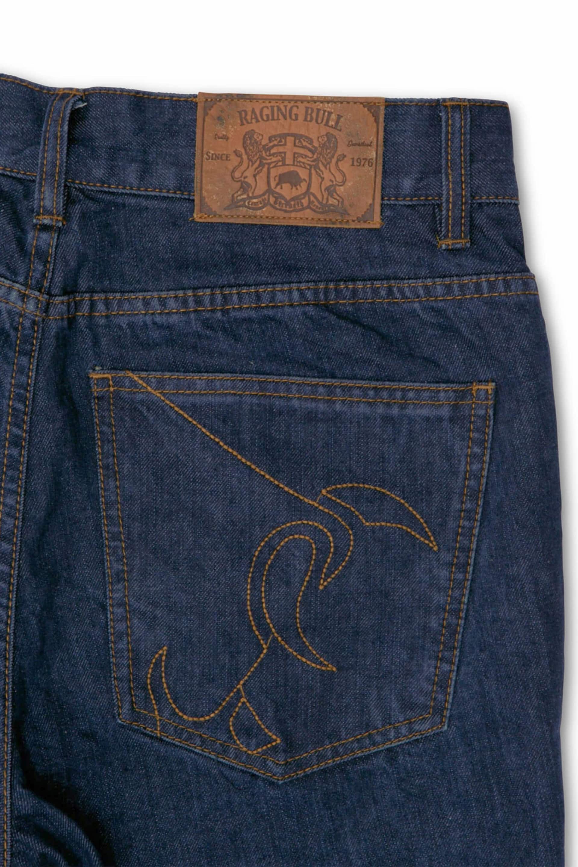 Raging Bull Blue Tapered Jeans - Image 4 of 6