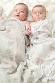 aden + anais dusty Essentials Cotton Muslin Blankets 4 Pack - Image 4 of 6