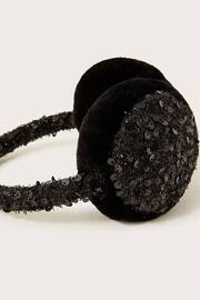 Monsoon Black Disco Sequin Earmuffs - Image 2 of 2