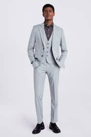MOSS Grey Tailored Stretch Suit: Jacket - Image 3 of 5