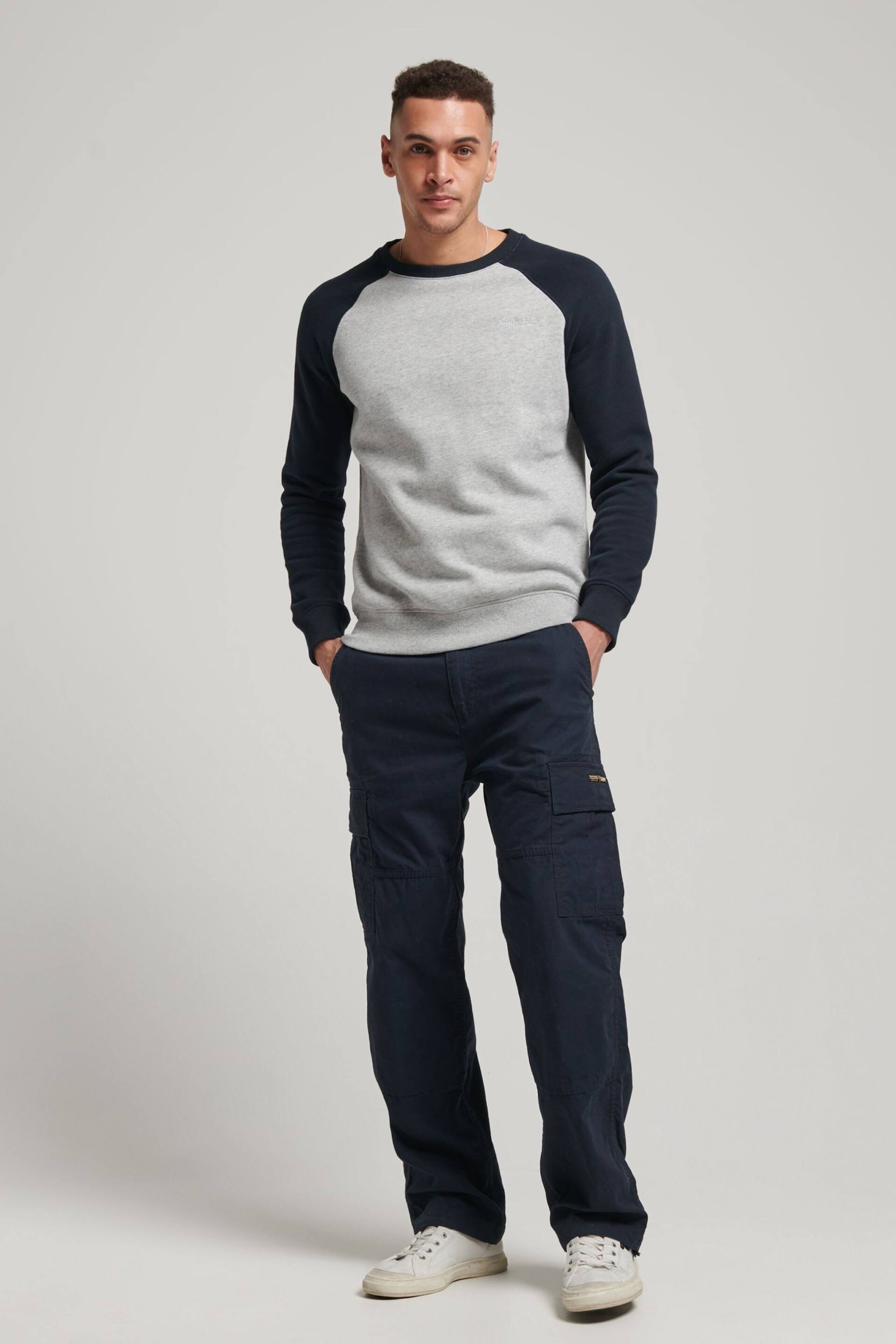 Superdry Eclipse Navy Core Cargo Utility Cargo Trousers - Image 2 of 8