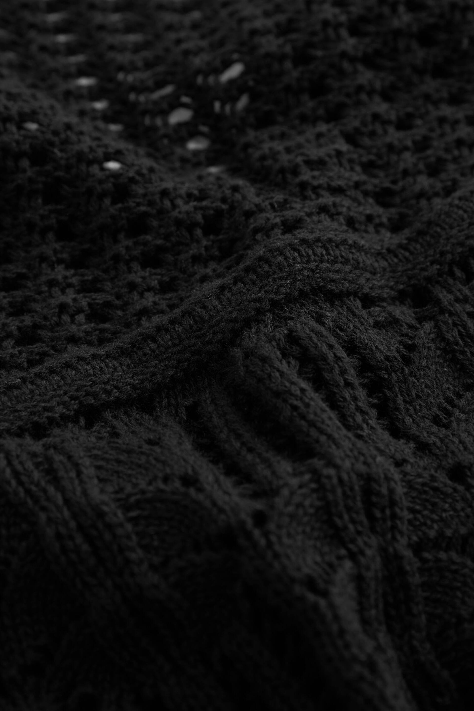 Black Crochet Gem Button Vest - Image 7 of 7