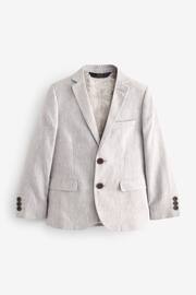 Grey Linen Blend Suit Jacket (12mths-16yrs) - Image 4 of 8