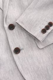 Grey Linen Blend Suit Jacket (12mths-16yrs) - Image 6 of 8