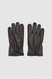 Reiss Black Iowa Leather Gloves - Image 3 of 4