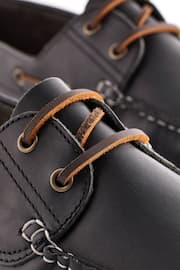 Navy Classic Leather Boat Shoes - Image 6 of 7