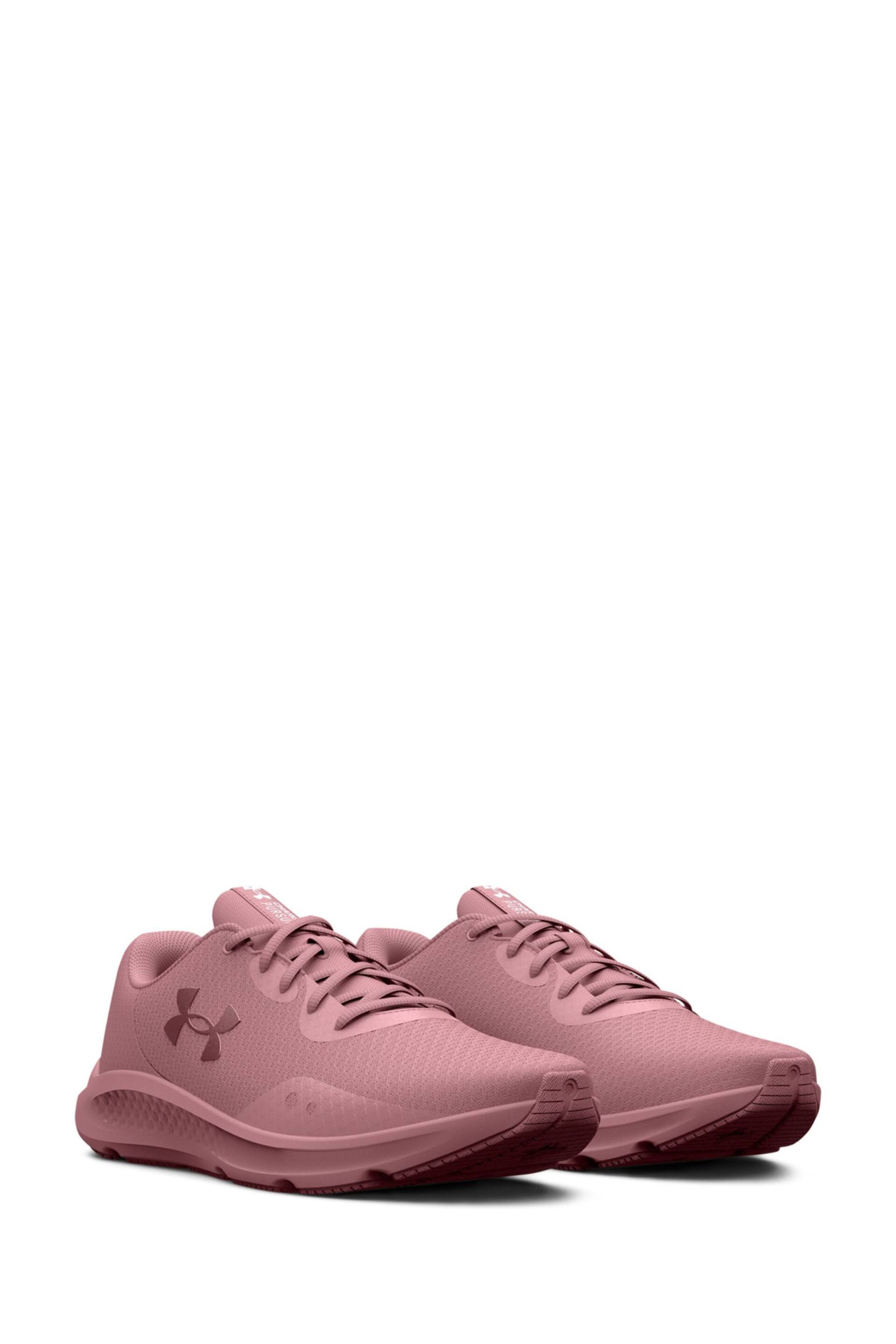 Under Armour Pink Charged Pursuit 3 Trainers - Image 3 of 5