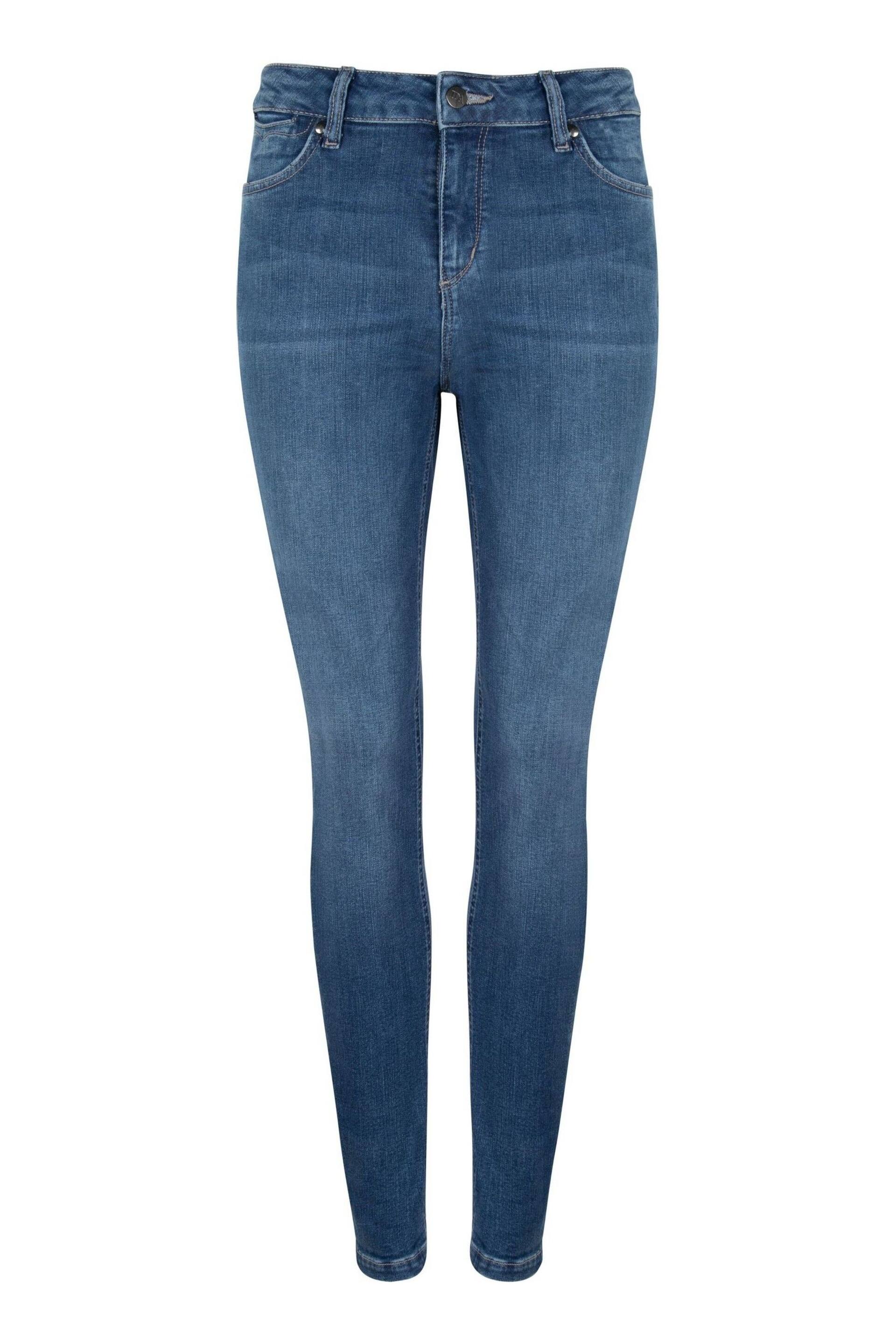 Blue Denim Donna Ida Skinny Blue Rizzo High Rise Ankle Jeans - Image 5 of 6