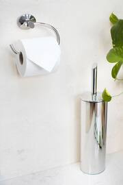 Robert Welch Silver Oblique Toilet Roll Holder - Image 2 of 4