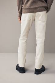 White Ecru Slim Fit Coloured Stretch Jeans - Image 4 of 11