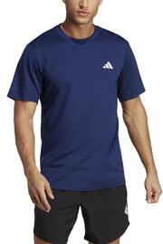 adidas Navy Blue Train Essentials Training T-Shirt - Image 3 of 6