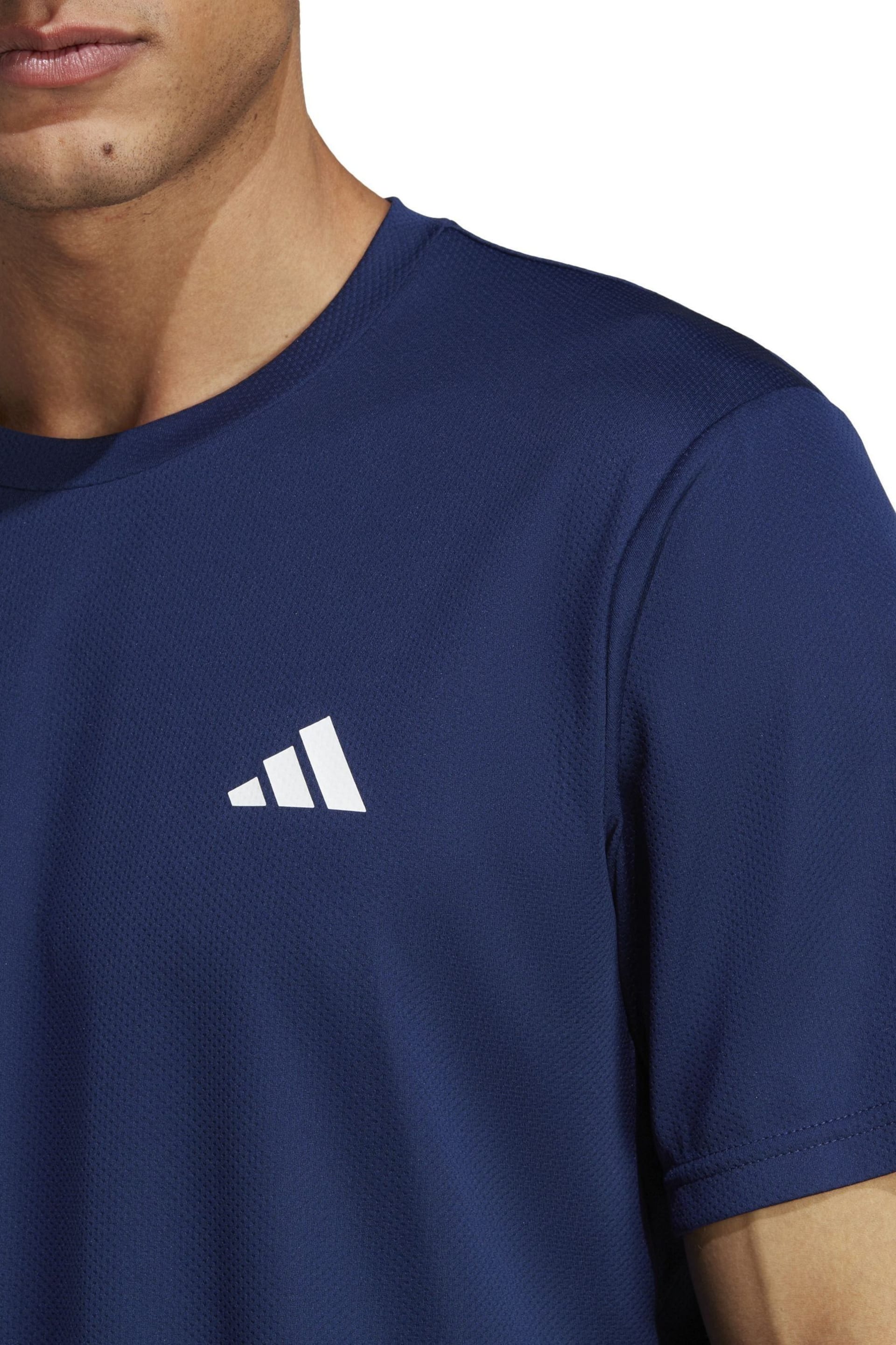 adidas Navy Blue Train Essentials Training T-Shirt - Image 4 of 6