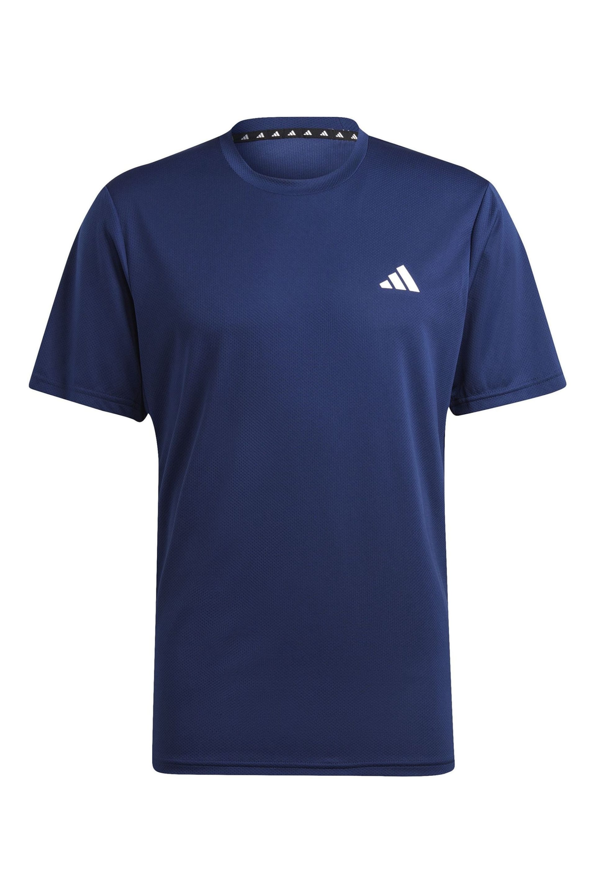 adidas Navy Blue Train Essentials Training T-Shirt - Image 6 of 6