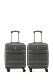 Flight Knight Ryanair Priority 4 Wheel ABS Hard Case Cabin Carry On Suitcase 55x40x20cm  Set Of 2 - Image 1 of 10