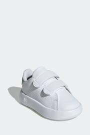 adidas White/Green Advantage Shoes Kids - Image 3 of 9