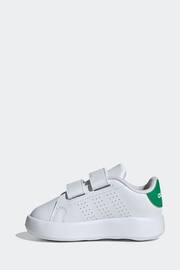 adidas White/Green Advantage Shoes Kids - Image 4 of 9