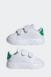 adidas White/Green Advantage Shoes Kids - Image 5 of 9
