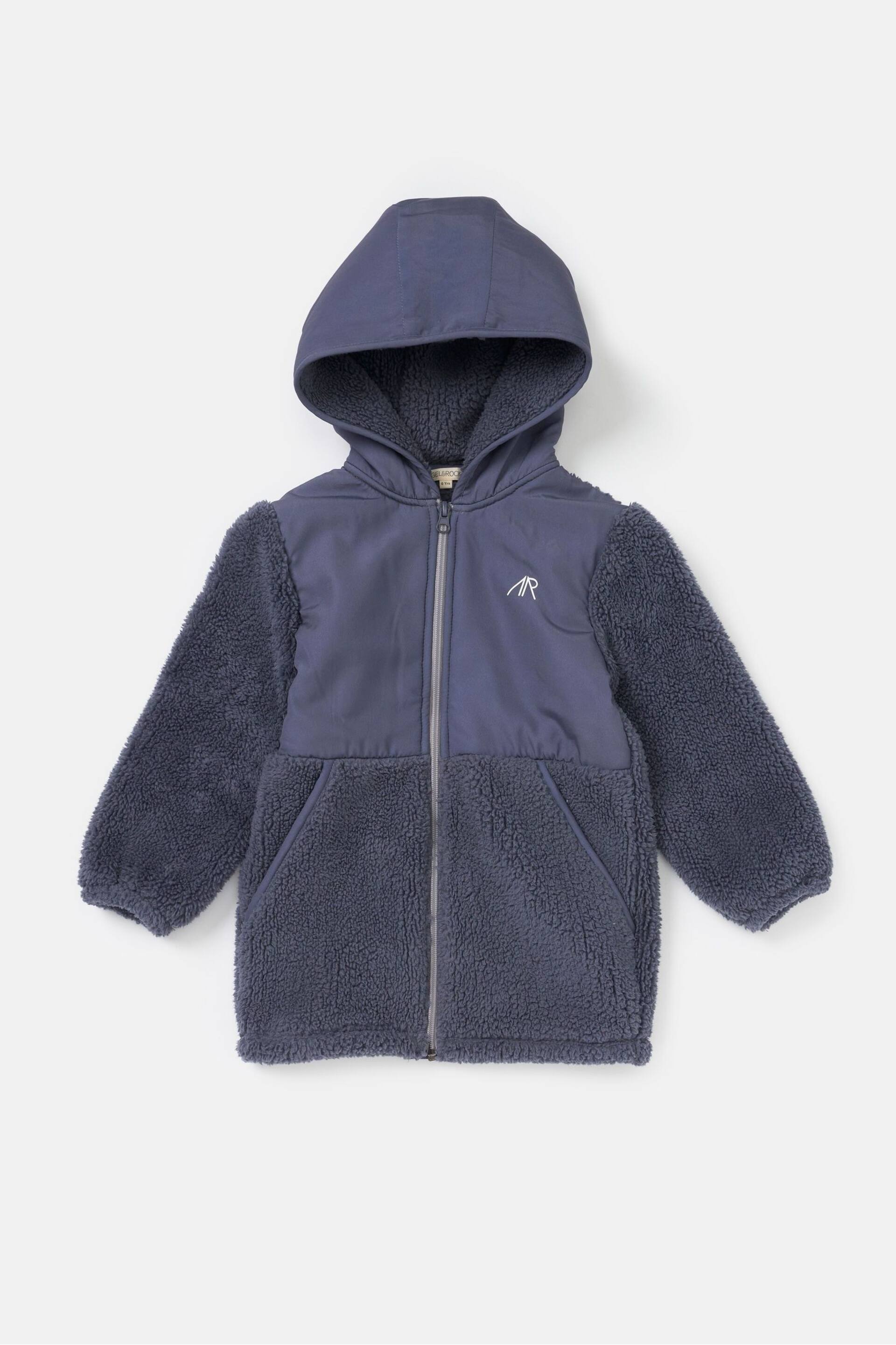 Angel & Rocket Blue Mason Borg Hoodie - Image 3 of 5