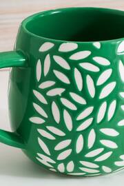 Green Leaf Pattern Mug - Image 2 of 4