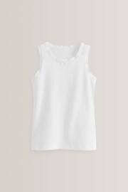 White Lace Vests 3 Pack (1.5-16yrs) - Image 2 of 3