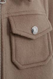 Reiss Camel Peridoe Senior Wool Trucker Jacket - Image 7 of 7