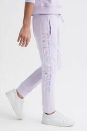 Reiss Lilac Maria Senior Sequin Joggers - Image 3 of 7